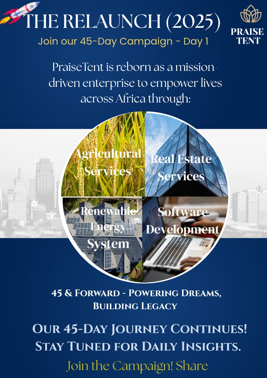 Praise Tent Campaign Flyer